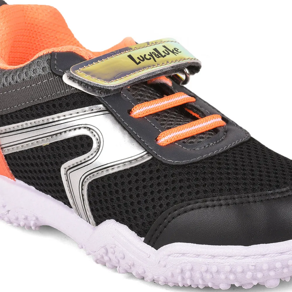 Lucy & Luke (Orange) Sports Lacing Running Shoes For Kids By Liberty