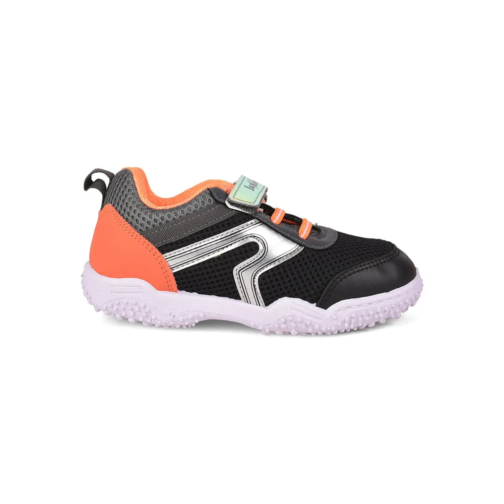 Lucy & Luke (Orange) Sports Lacing Running Shoes For Kids By Liberty