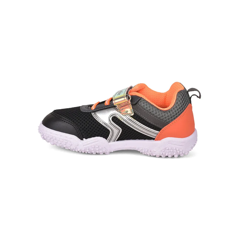 Lucy & Luke (Orange) Sports Lacing Running Shoes For Kids By Liberty