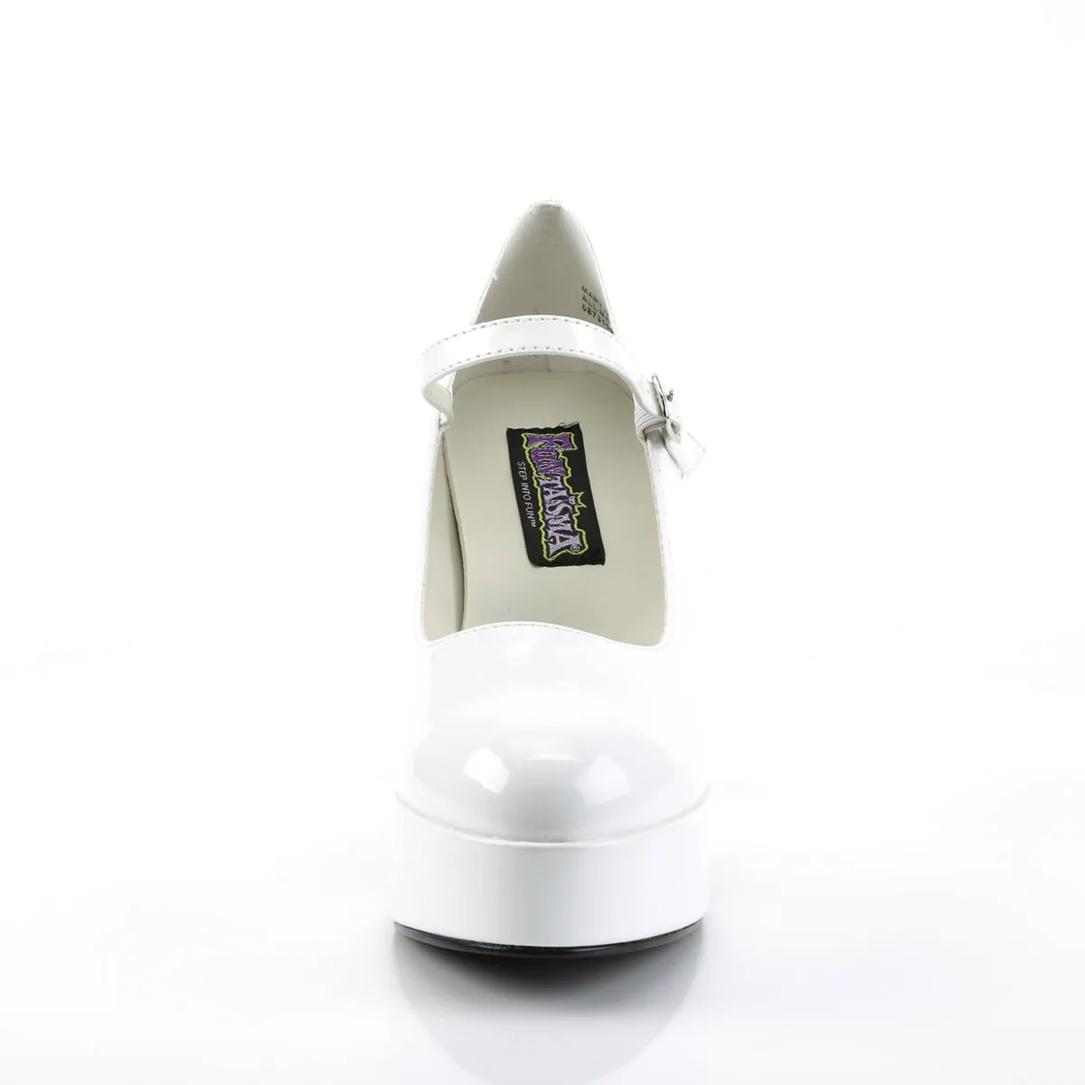 MARYJANE-50 Funtasma White Patent Fancy Dress Women's Shoes (Fantasy Footwear)