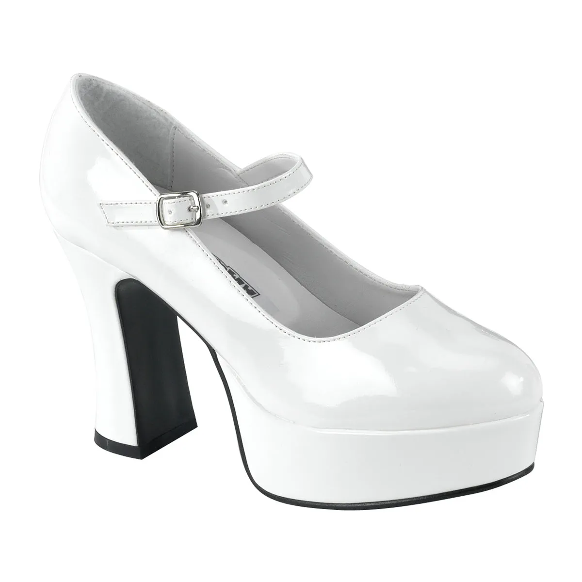 MARYJANE-50 Funtasma White Patent Fancy Dress Women's Shoes (Fantasy Footwear)