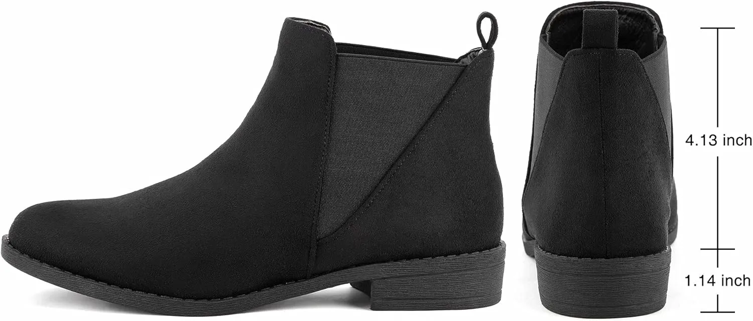 MaxMuxun Women's Chelsea Boots Fashion Winter Fall Ankle Booties