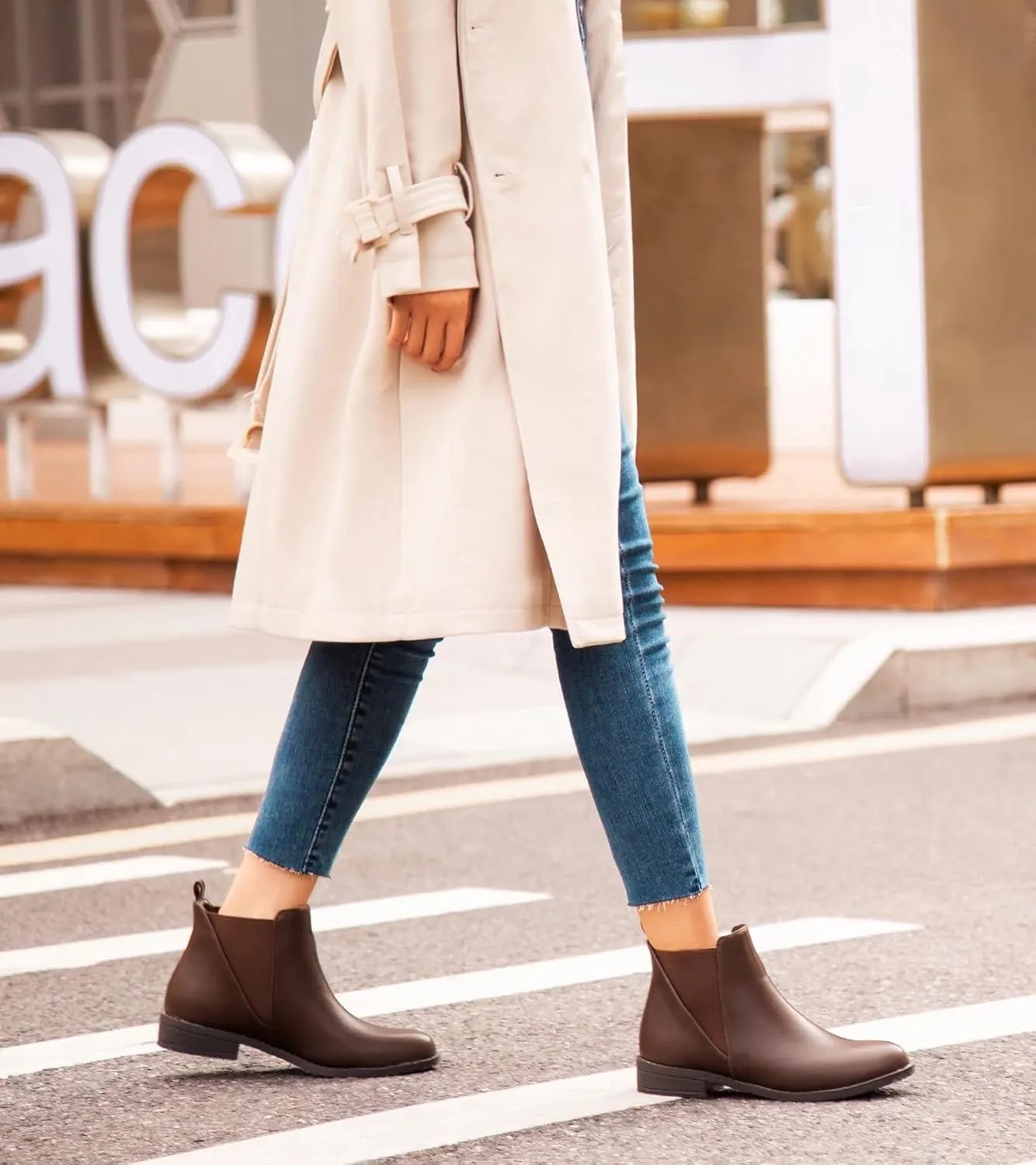 MaxMuxun Women's Chelsea Boots Fashion Winter Fall Ankle Booties