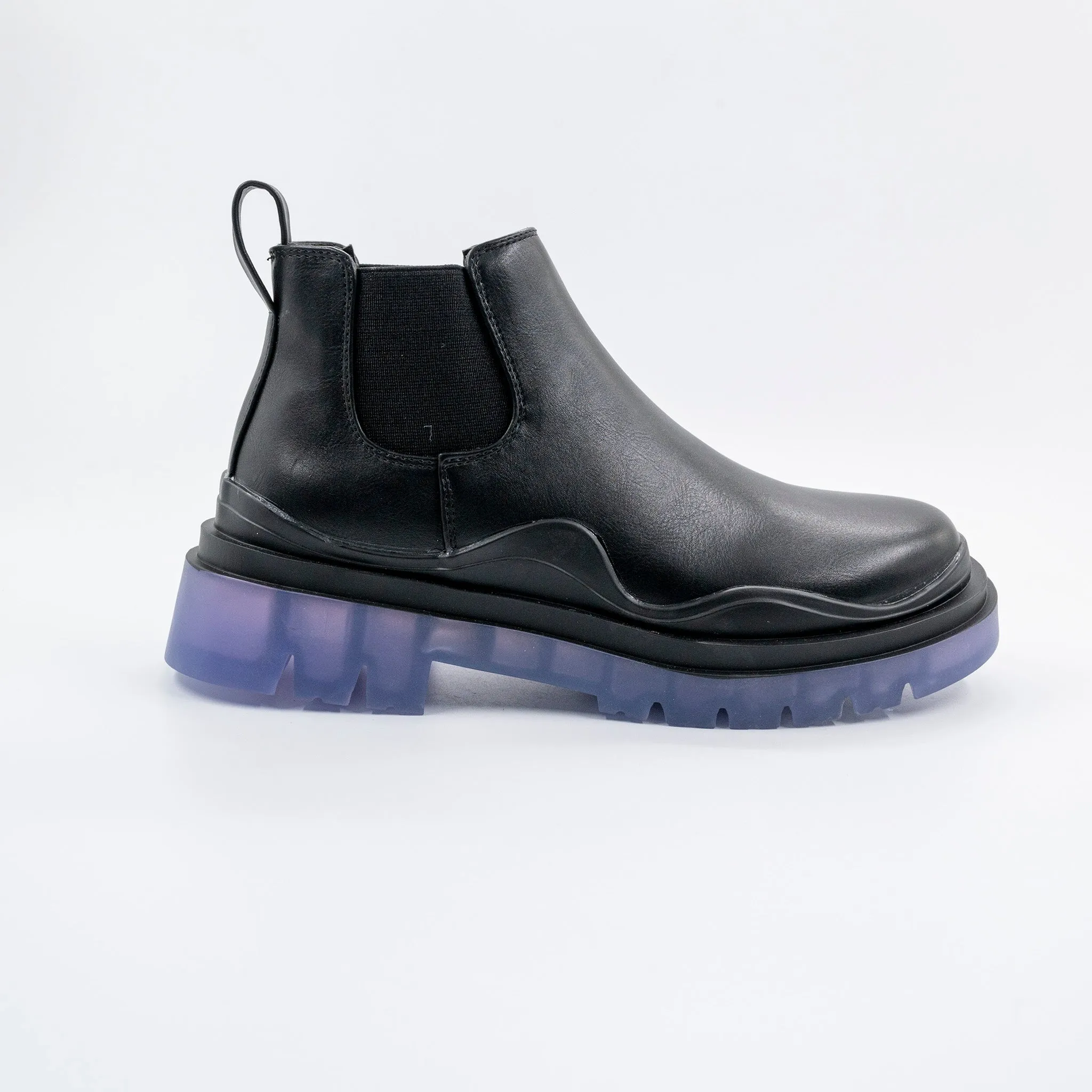Myth Black Chunky Sole Chelsea Boots