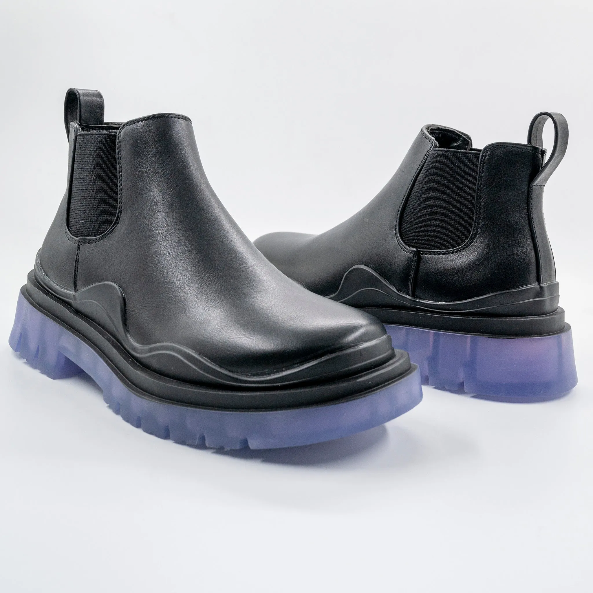 Myth Black Chunky Sole Chelsea Boots