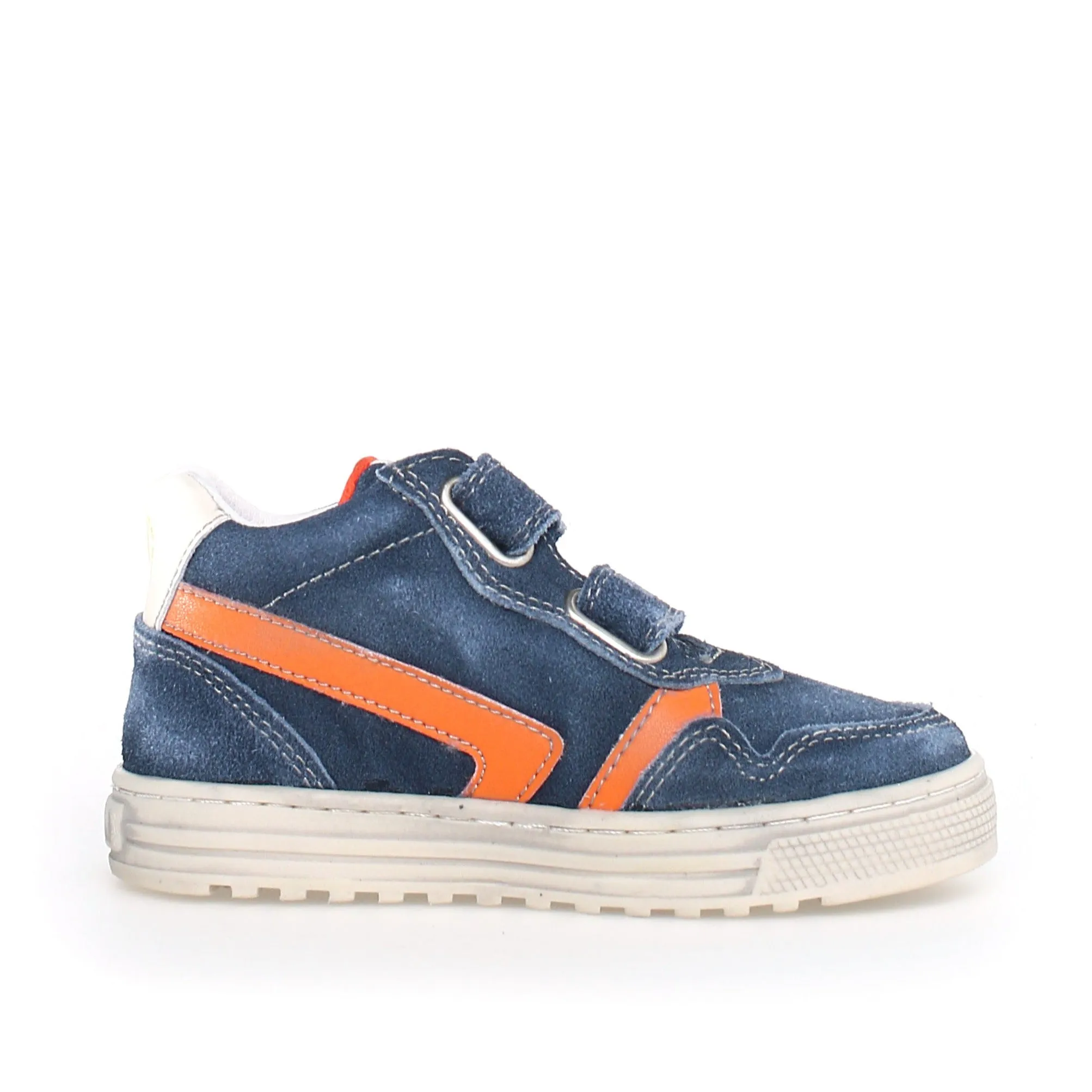Naturino Girl's & Boy's Ceonia High Vl Calf Sneakers - Navy/Orange