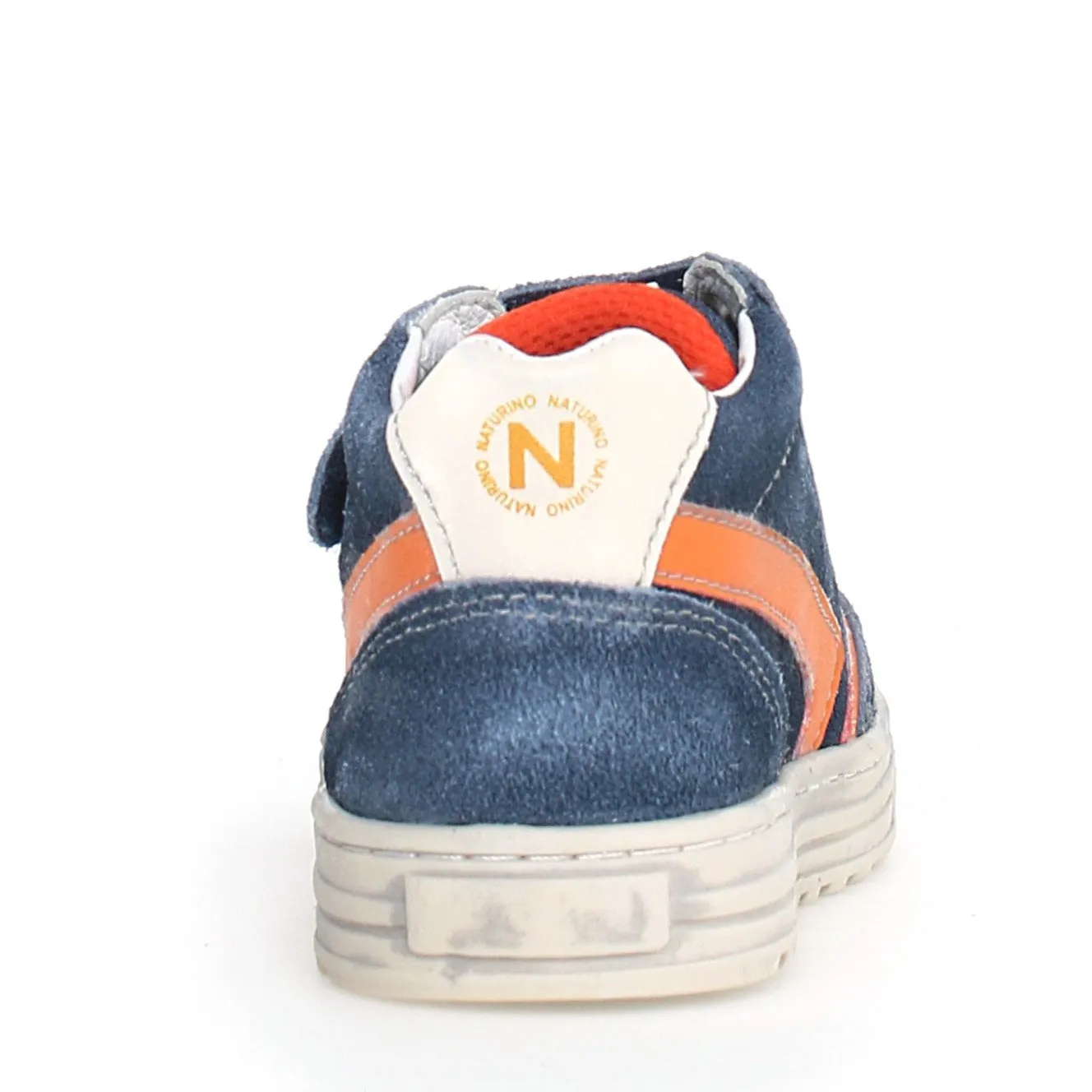 Naturino Girl's & Boy's Ceonia High Vl Calf Sneakers - Navy/Orange