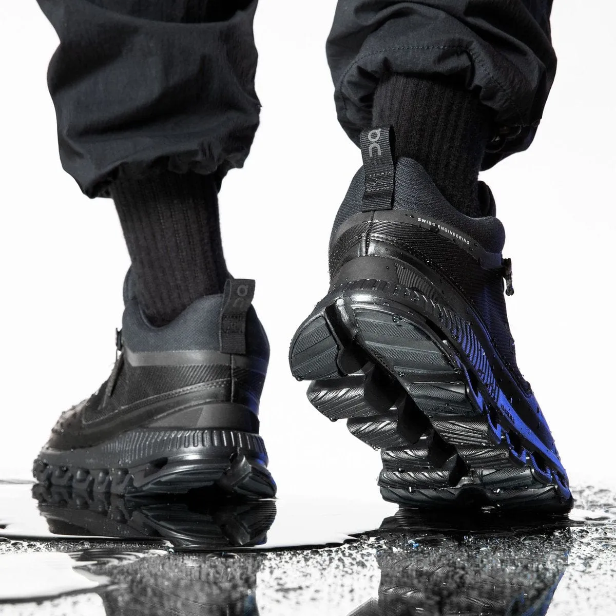 On Cloud Women's Cloud Hi Waterproof Hiking Boots- All Black