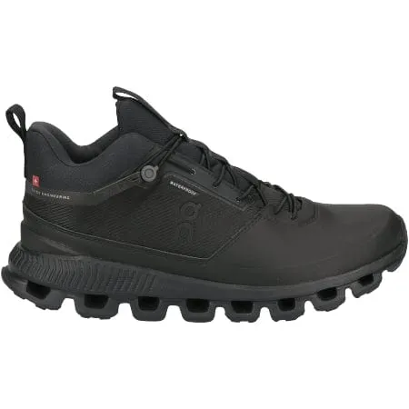 On Cloud Women's Cloud Hi Waterproof Hiking Boots- All Black