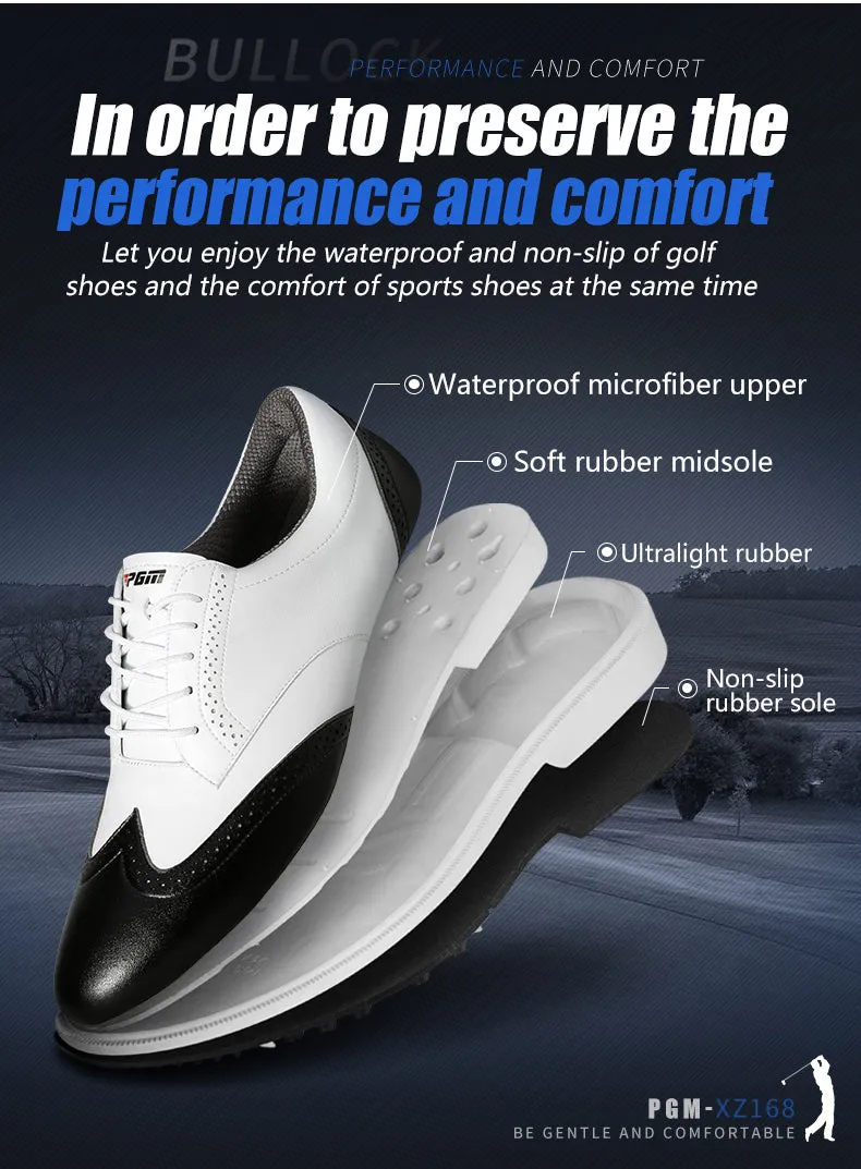 PGM XZ168 Microfiber Waterproof Casual Male Golf Shoes