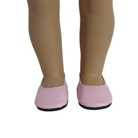 Pink Slip-on Dress Shoes for 18-inch dolls