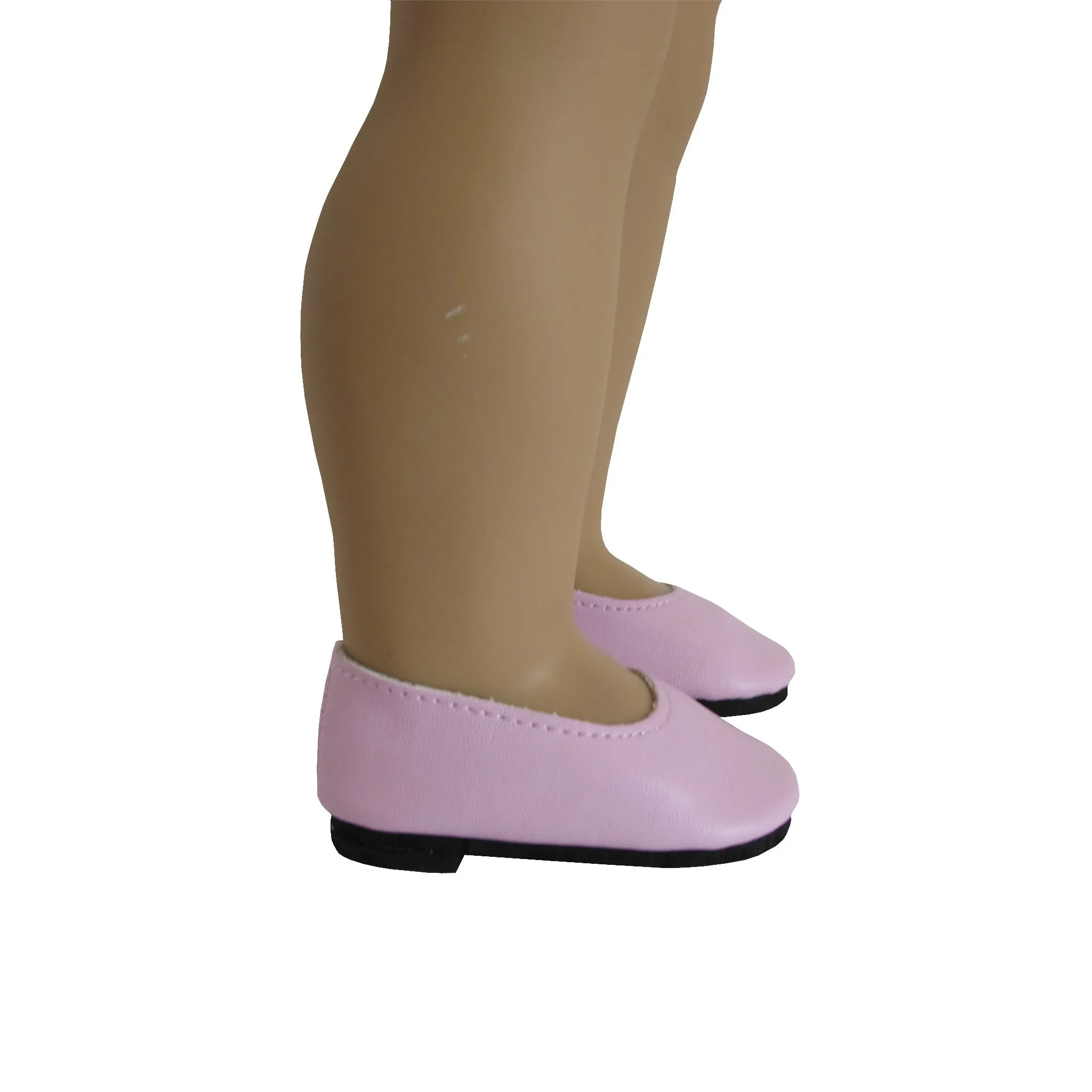 Pink Slip-on Dress Shoes for 18-inch dolls