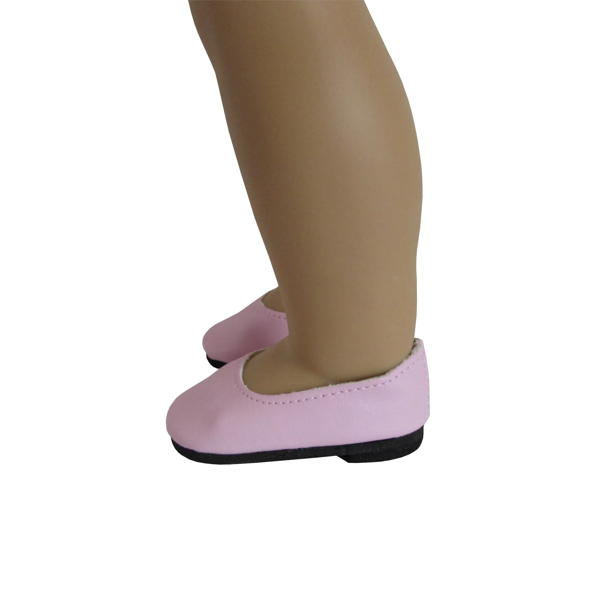 Pink Slip-on Dress Shoes for 18-inch dolls