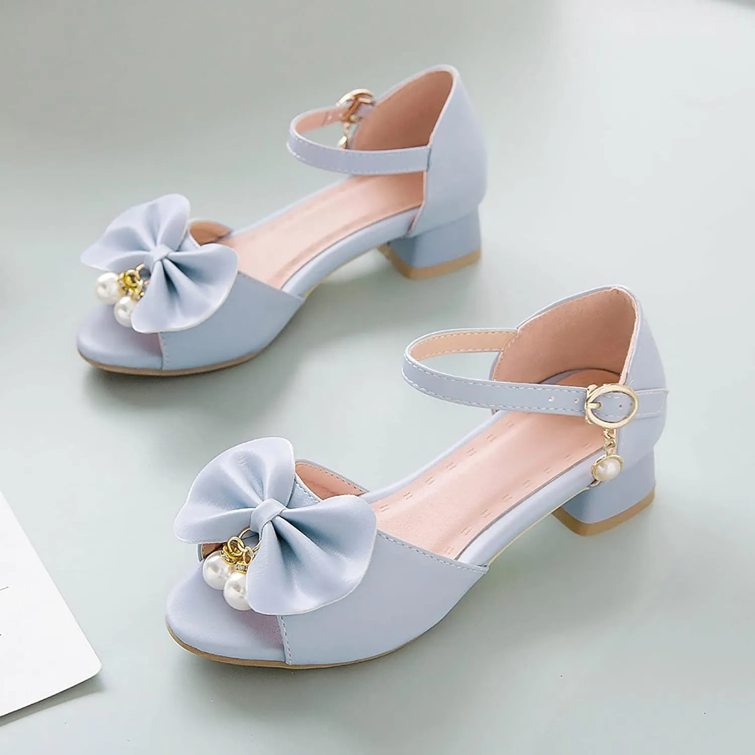 Princess Costumes Shoes, Cosplay Birthday Party Dress Up Sandals for Girls, Toddler or Kids Wedding Sandals