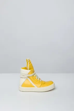 Rick Owens Kids Geobaskets in Lemon