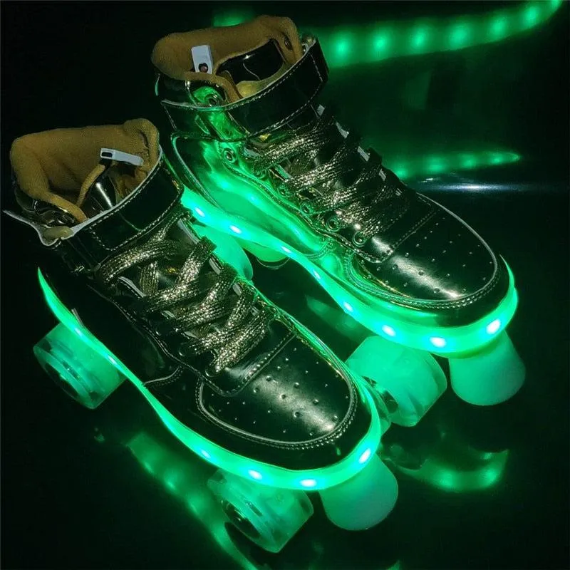 Roller Skates With Lights | Led Lights Roller Skates For Adults And Teens