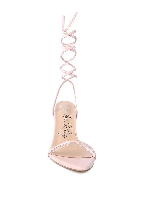 Sphynx High Heel Lace Up Sandals