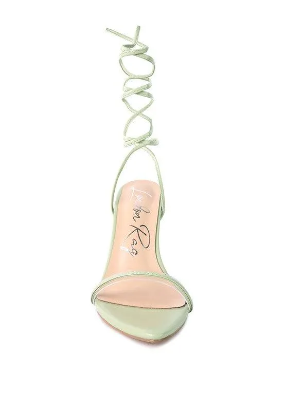 Sphynx High Heel Lace Up Sandals