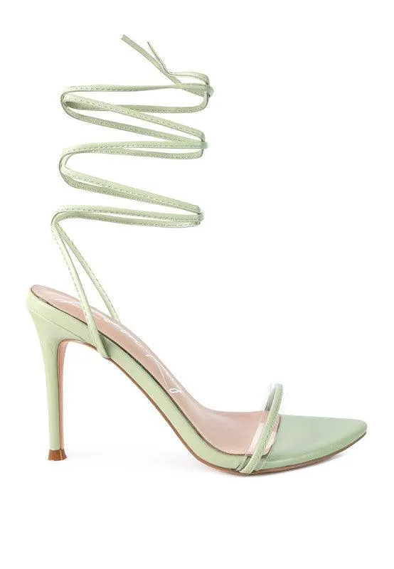 Sphynx High Heel Lace Up Sandals