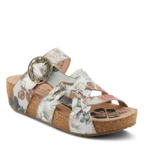 Spring Step Shoes L'Artiste Brady Sandals Women's Hand Painted Leather Wedge