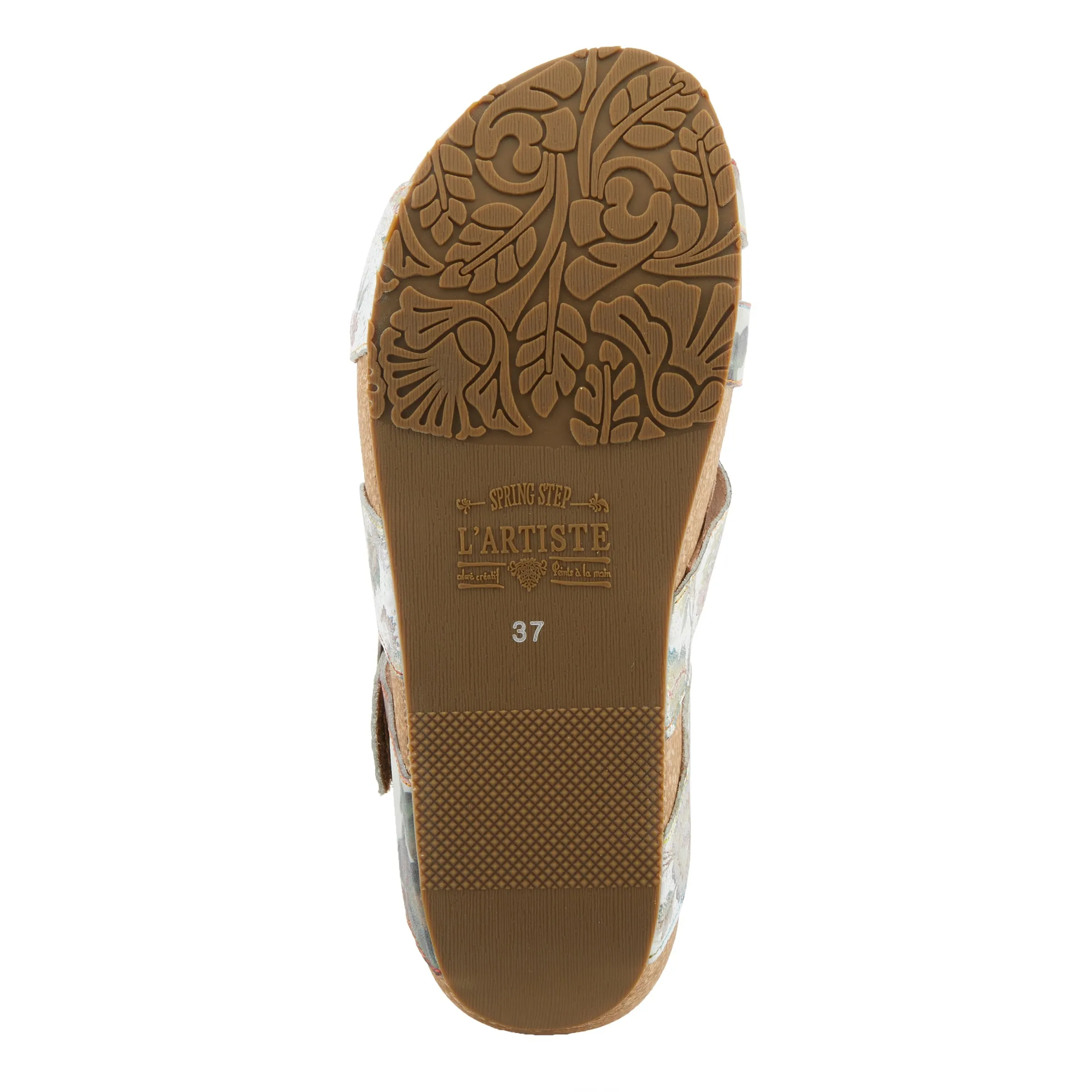 Spring Step Shoes L'Artiste Brady Sandals Women's Hand Painted Leather Wedge