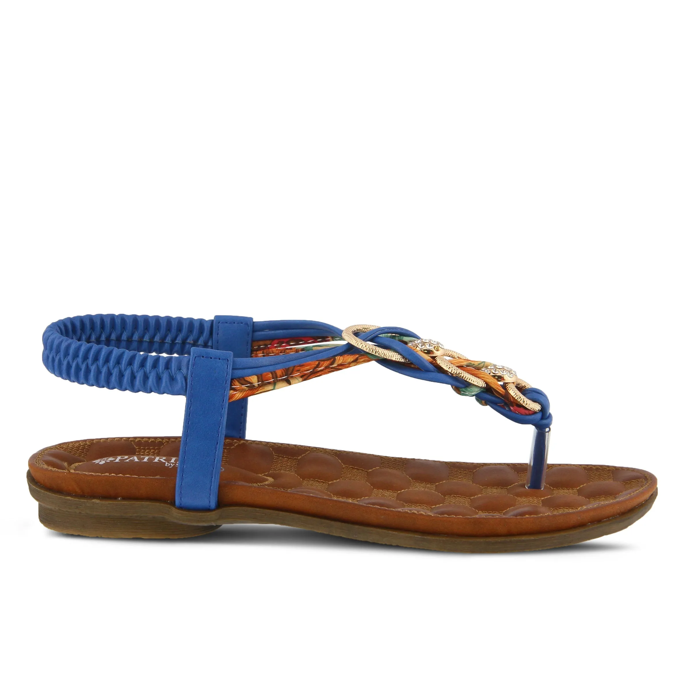 Spring Step Shoes  Patrizia Gadelina Women's Sandals Vegan Floral Rhinestones