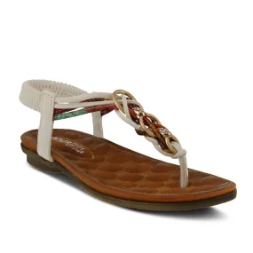 Spring Step Shoes  Patrizia Gadelina Women's Sandals Vegan Floral Rhinestones