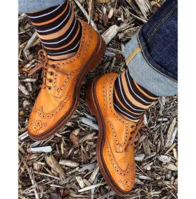 Stylish Handmade Men's Wing Tip Brogue Lace Up Shoes, Men Tan Dress Shoes
