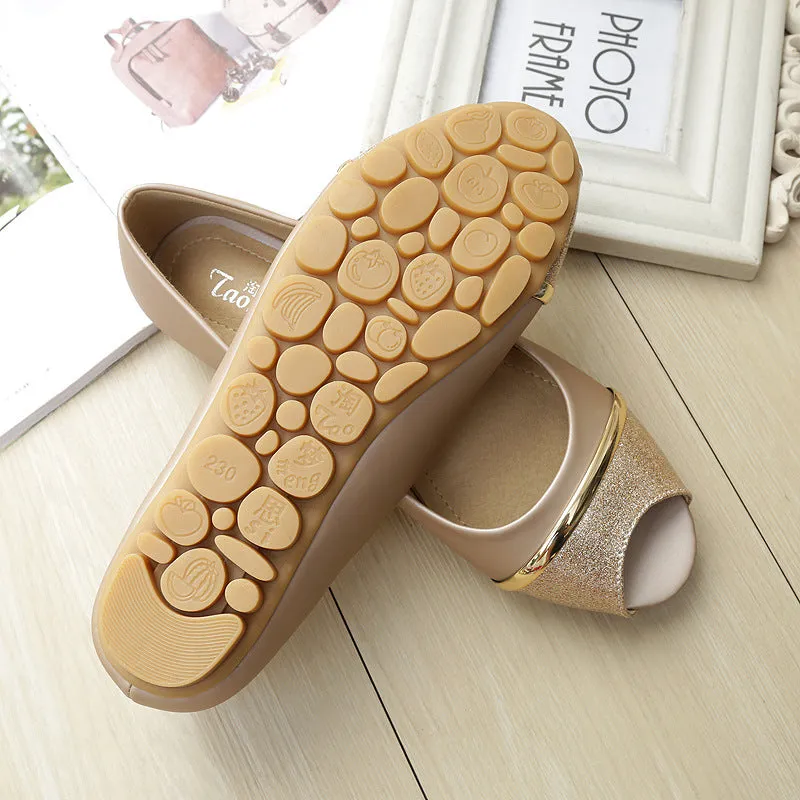 vanccy  Rhinestone Flat Bling Diamonds Dridal Shoes
