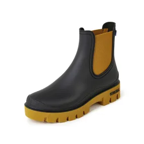 Verbenas -  Mae Mate Black   Mustard Rain Boot