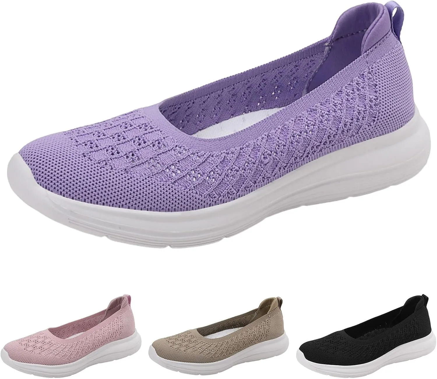 Women Casual Shoes Fashionable New Pattern Simple and Solid Color Flat Bottom Women Shoes Platform Wedge Heels Casual