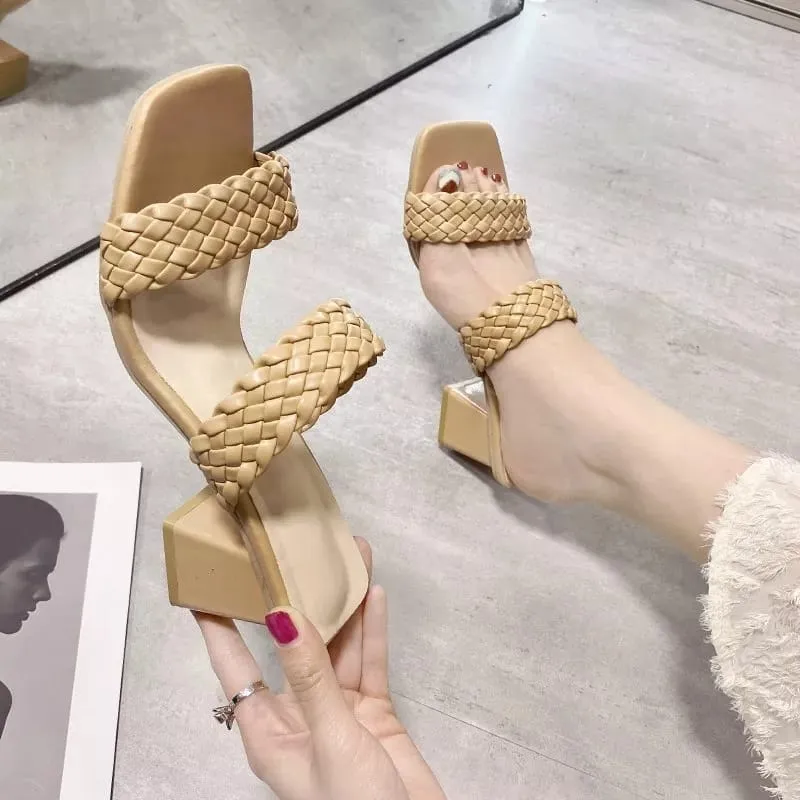 Women's Fashion Open Toe Sandals  Summer Heels Slippers  801