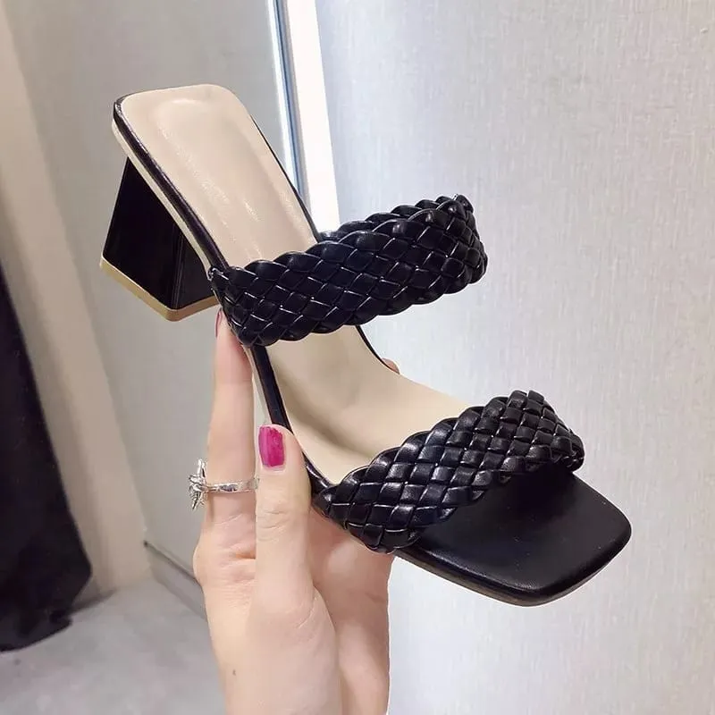 Women's Fashion Open Toe Sandals  Summer Heels Slippers  801