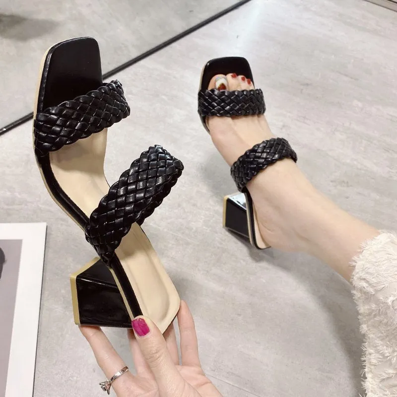 Women's Fashion Open Toe Sandals  Summer Heels Slippers  801