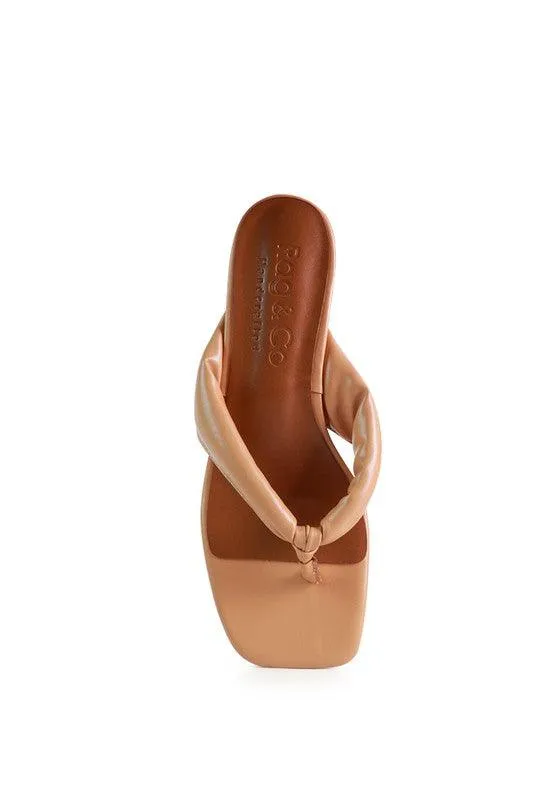 Women's Shoes Memestar Low Heel Thong Sandals