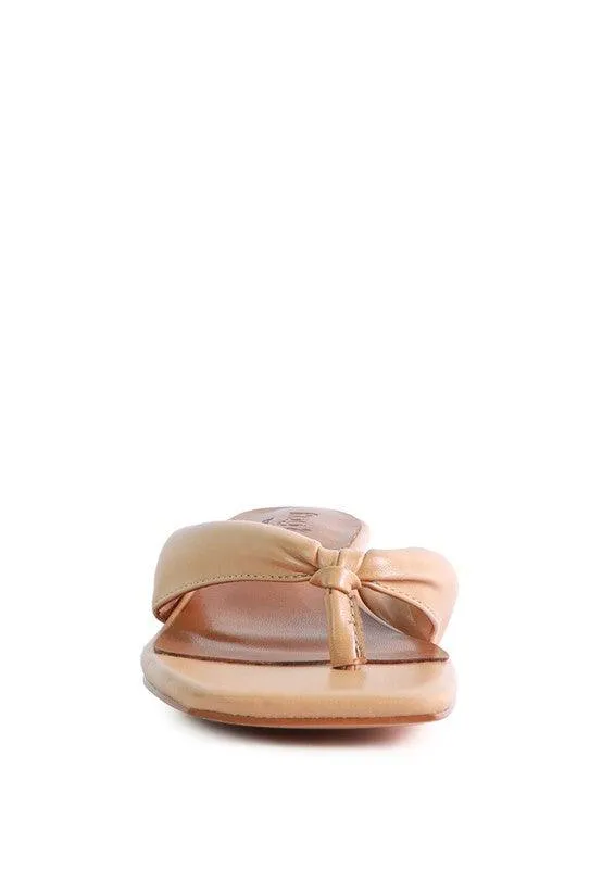 Women's Shoes Memestar Low Heel Thong Sandals