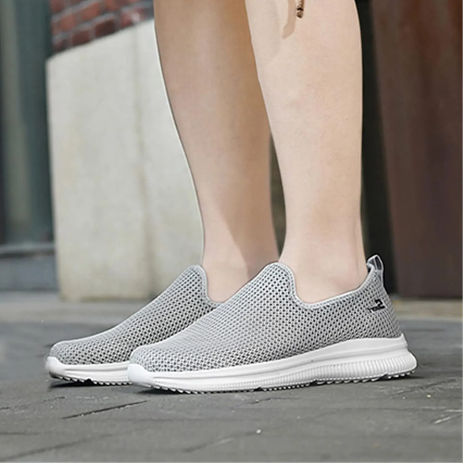 Women's Slip On Sneakers Lightweight Breathable Non Slip Work Shoes Women Loafers Men's Shoes Casual Casual Sneakers White Tennis Shoe Trainers Shoe