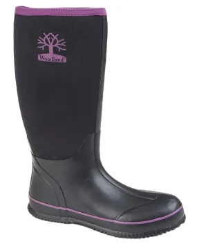Woodland Womens Pull On Neoprene Wellingtons