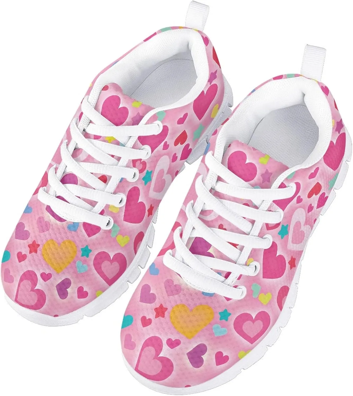 Yzaoxia Girls Tennis Shoes Girls Breathable Sneakers Lightweight Running Shoes Lace Up Sport Walking Athletic Shoes Outdoor Sport Shoes Size 11-5