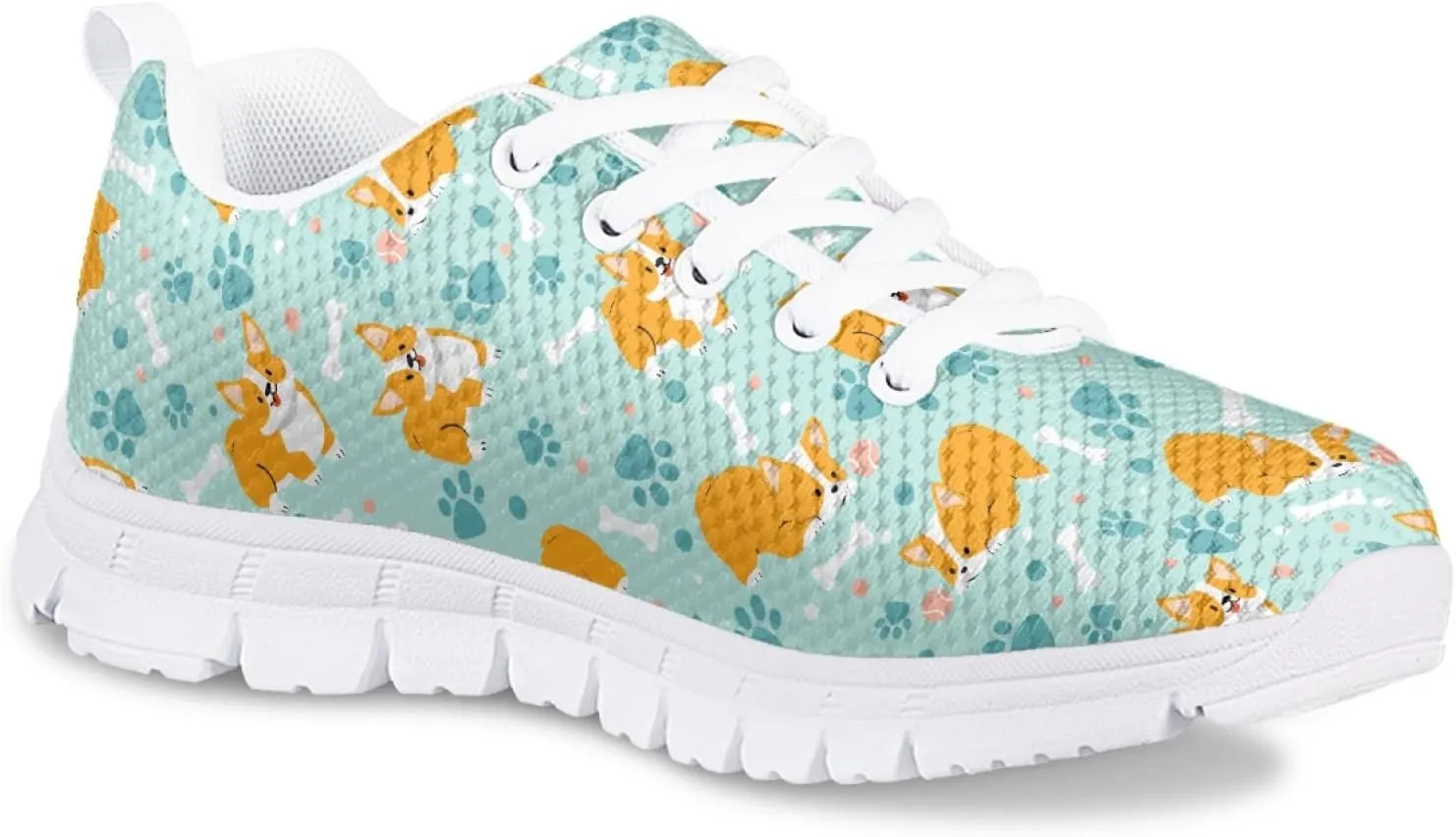 Yzaoxia Girls Tennis Shoes Girls Breathable Sneakers Lightweight Running Shoes Lace Up Sport Walking Athletic Shoes Outdoor Sport Shoes Size 11-5