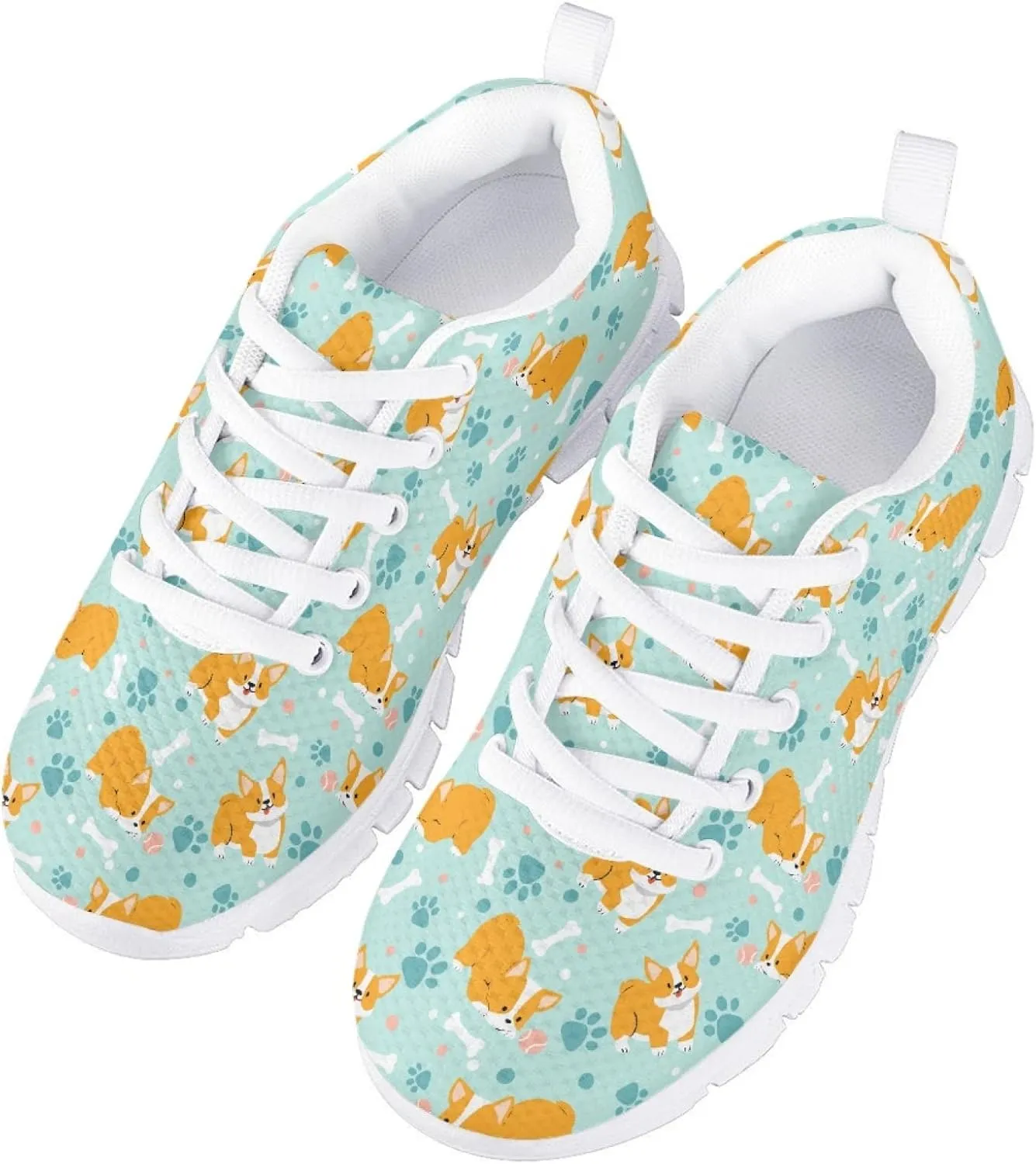 Yzaoxia Girls Tennis Shoes Girls Breathable Sneakers Lightweight Running Shoes Lace Up Sport Walking Athletic Shoes Outdoor Sport Shoes Size 11-5