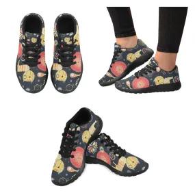 Zenzzle Floral pattern cats fish Women's Running shoes Casual Lightweight Athletic Sneakers US size 6-15