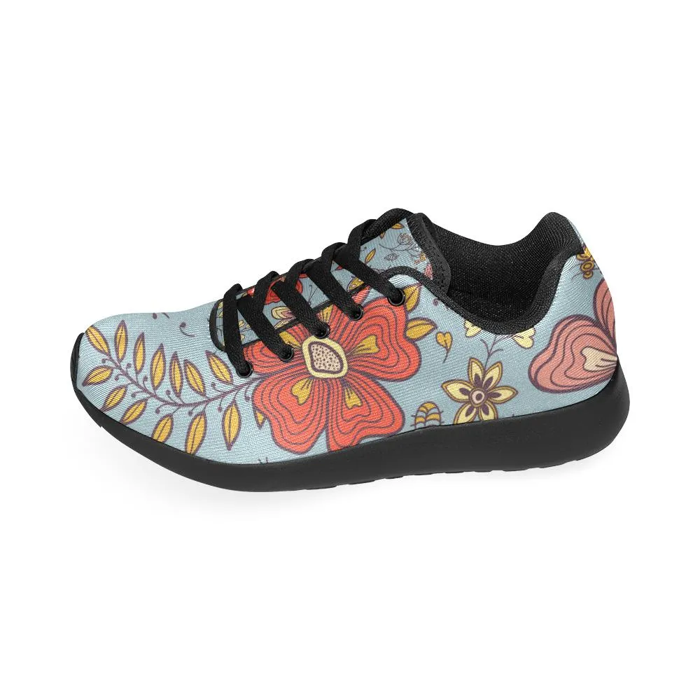 Zenzzle flowers and butterflies print on Women's Running shoes Casual Lightweight Athletic Sneakers US size 6-15