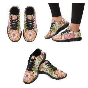 Zenzzle graphic colored flowers print on Women's Running shoes Casual Lightweight Athletic Sneakers US size 6-15