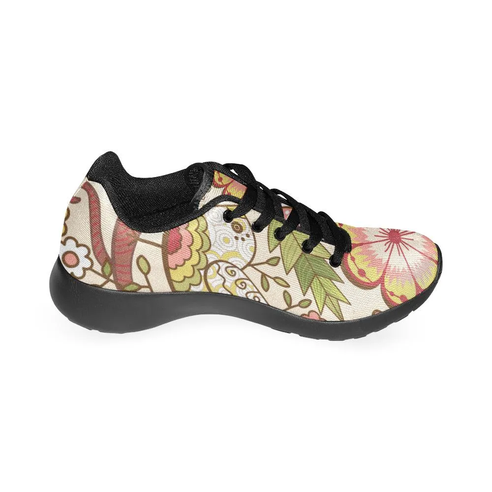 Zenzzle graphic colored flowers print on Women's Running shoes Casual Lightweight Athletic Sneakers US size 6-15