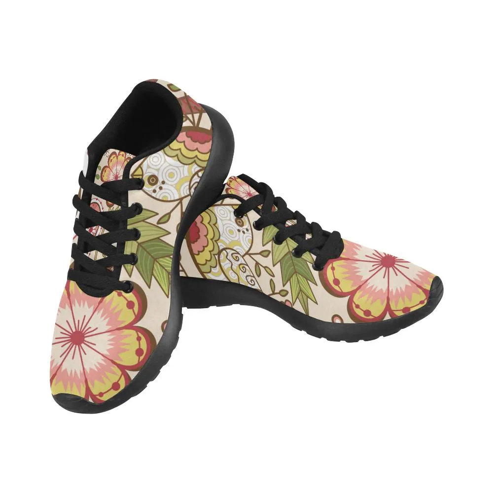 Zenzzle graphic colored flowers print on Women's Running shoes Casual Lightweight Athletic Sneakers US size 6-15