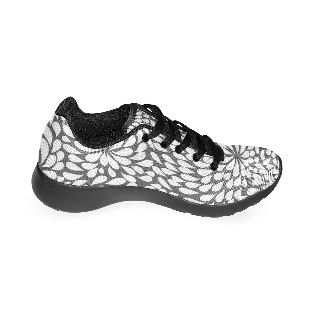 Zenzzle leaves illustration pattern with flowersprint on Women's Running shoes Casual Lightweight Athletic Sneakers US size 6-15